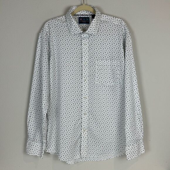 Charleston Threads Nautical Sailboat Long Sleeve Shirt XL - Picture 1 of 9